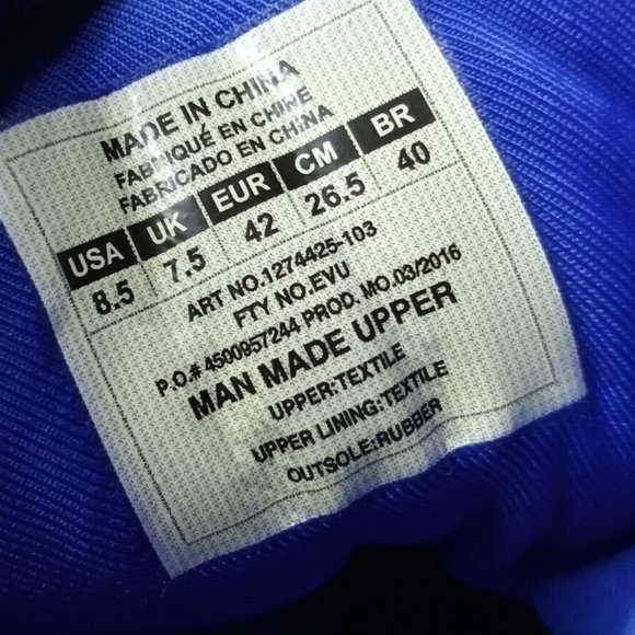 Under Armour Curry 2.5 Men's Size 8.5 Shoes Blue White Yellow OG Steph - Picture 4 of 7